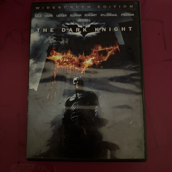 The Dark Knight (DVD, 2008) Batman Joker Christian Bale Heath Ledger - Picture 3 of 7